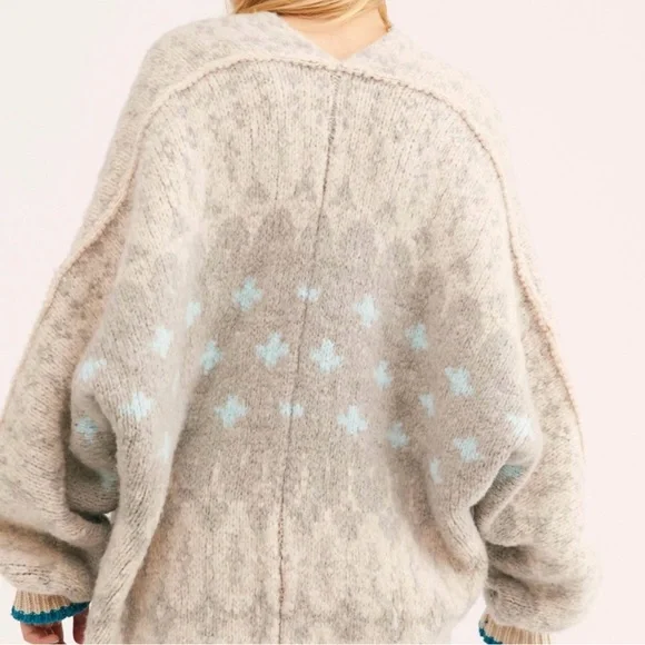 NWT Free People Cream Knit Cardigan - Picture 3 of 8